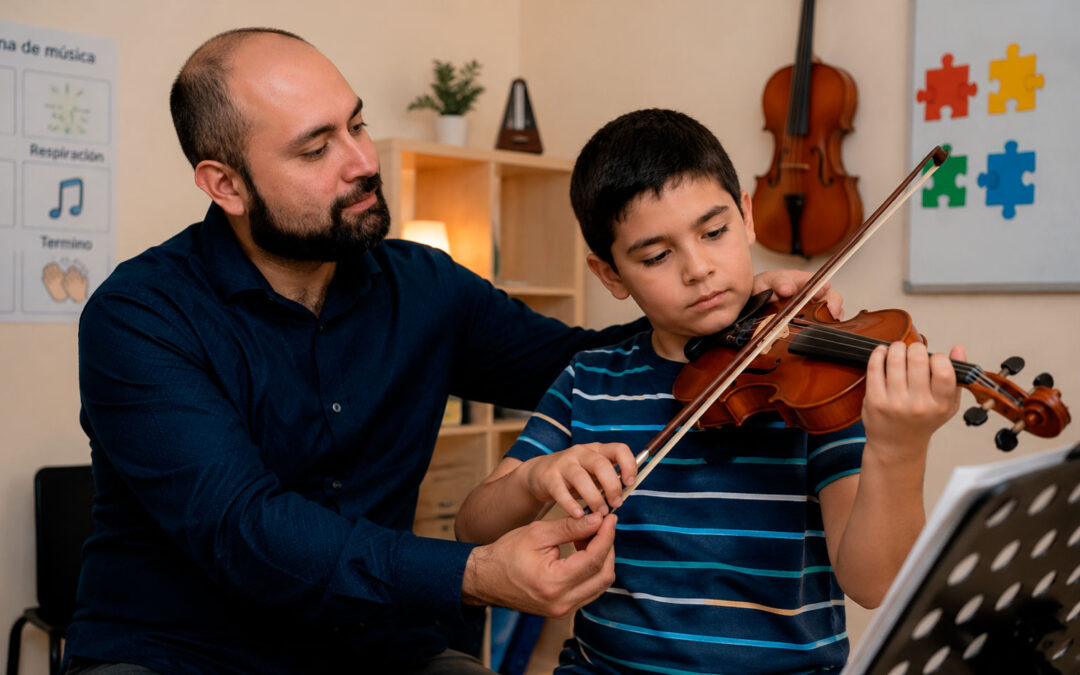 clases de violin autista cancun 1