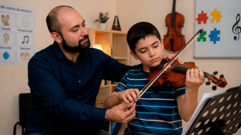 clases de violin autista cancun 1